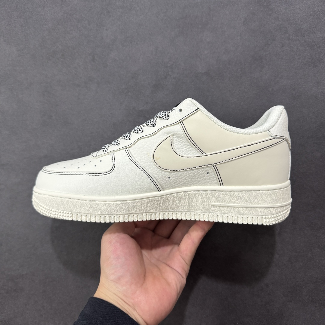 图片[2]-【定制版】Nike Air Force 1\’07 Low 米黑线 空军一号低帮休闲板鞋 CS5288-032  #定制皮料 定制鞋盒 原楦原纸板 纯正空军版型 内置全掌气垫  尺码：36 36.5 37.5 38 38.5 39 40 40.5 41 42 42.5 43 44 44.5 45 编码：HXSA310320-选品中心