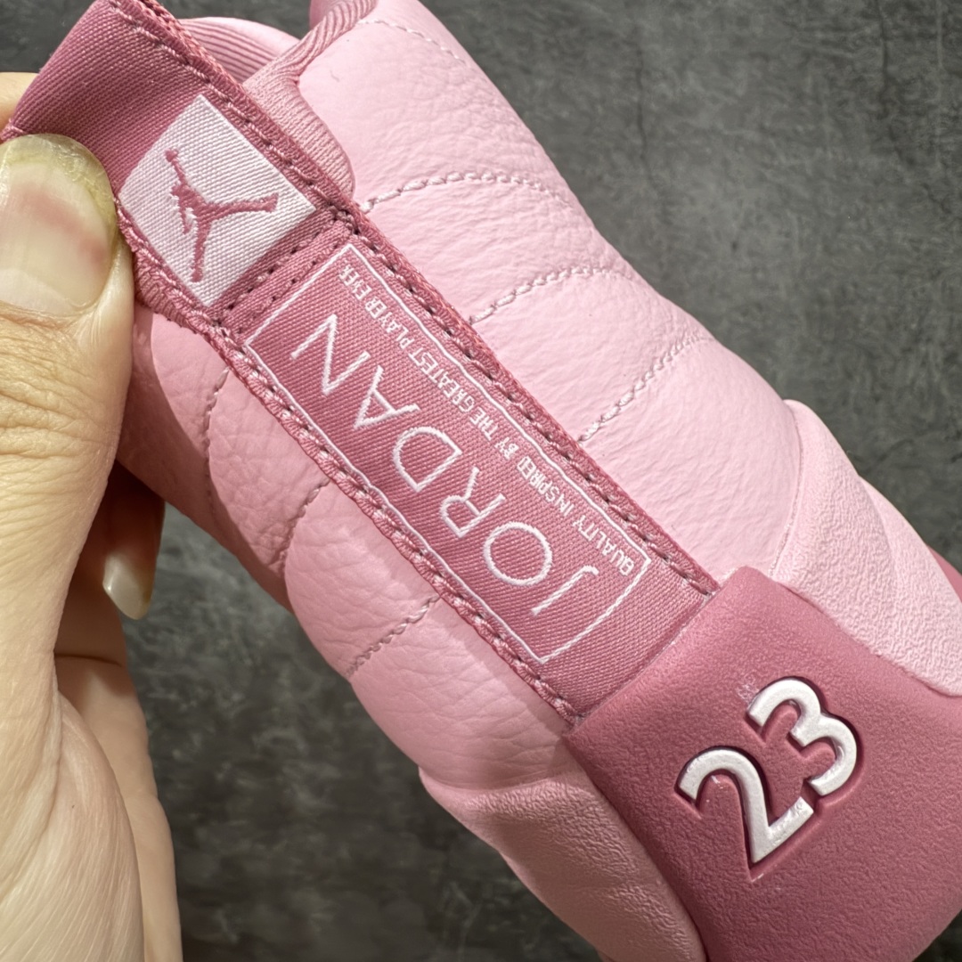 图片[2]-【TK至尊版】Air Jordan 12 AJ12乔12 文化篮球鞋 粉色 510815-600 圈内知名口碑大厂出品 原楦原纸板 原厂皮料 原厂碳板打造 极致一眼正品既视感 高端外贸零售专供品质 尺码：36 36.5 37.5 38 38.5 39 40-选品中心