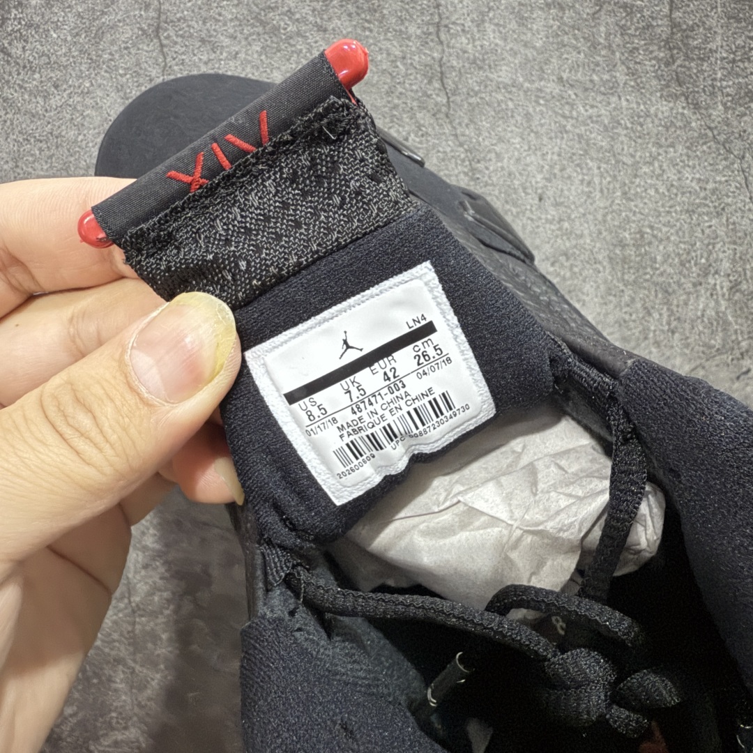 图片[8]-【TK至尊版】Air Jordan 14 Retro AJ14乔14 文化篮球鞋 黑红 487471-003 圈内知名口碑大厂出品 原楦原纸板 原厂皮料 高端外贸充正 零售专供品质 极致一眼正品既视感 高端外贸零售专供品质 尺码：40 40.5 41 42 42.5 43 44 44.5 45 46 47.5 48.5-选品中心