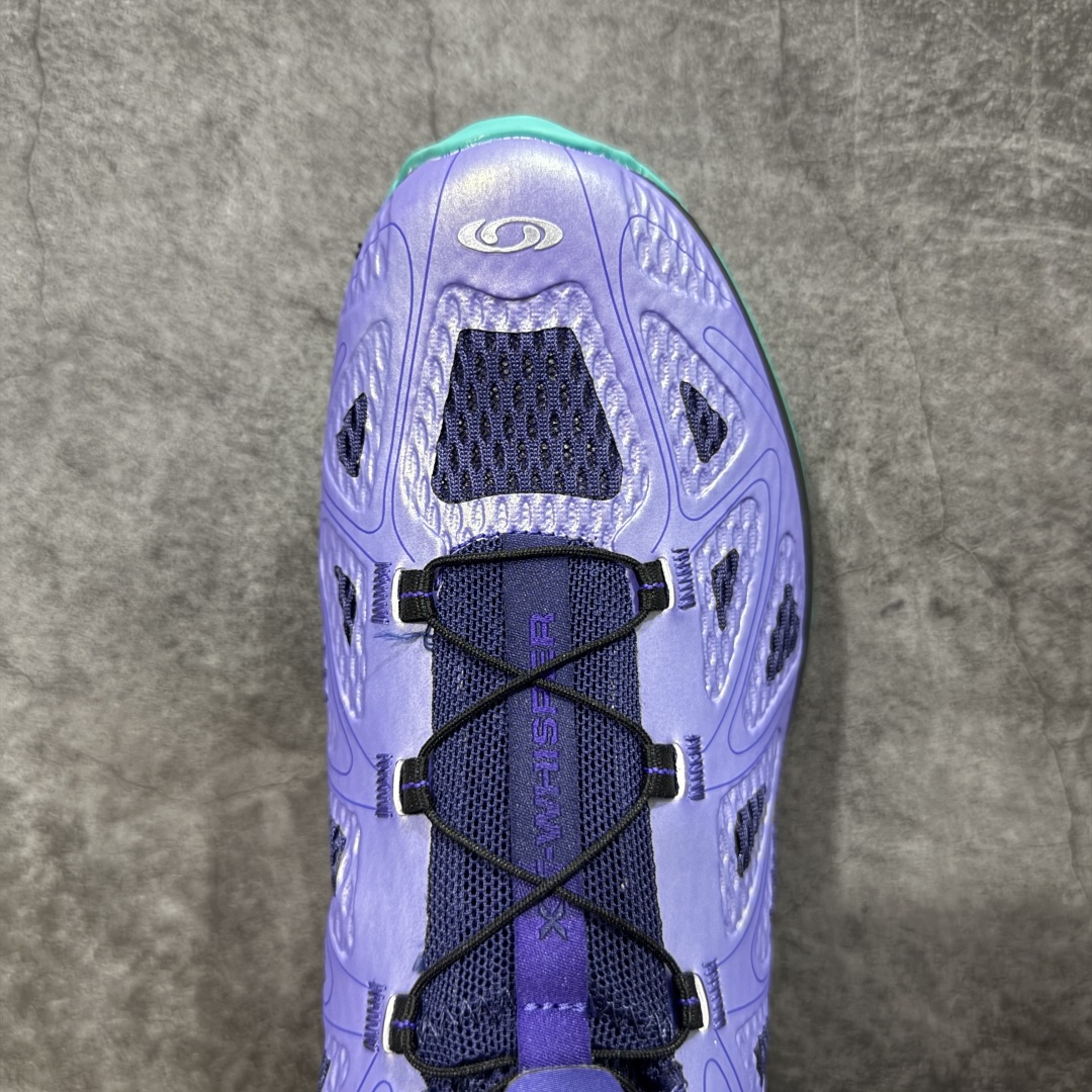 图片[5]-【666版本】SALOMON萨洛蒙 XT-WHISPER VOID 鎏光系列轻便反光跑步鞋 男女同款 幻夜紫 478754 纯原外贸平台特供订单 耗时半年巨作 #全套原纸板楦头开发 #原厂特供网布配套加持 #确保原汁原味 完美呈现版型 #原档数据独家私模五层组合大底 #男女鞋同步官方开发至46 #原装Ortholite轻量化鞋垫 #中底布带钢印编号 原厂TPU锁扣 #进口港宝加持 后跟自然饱满 还原公司包裹性 #鞋面采用SENSIFT贴合技术 #全方位贴合包裹脚型 #鞋跟部鞋底牵引设计 #提供强大的抓地性能 #更适应野外崎岖不平的道路 #基于 SALOMON 初代 XT 鞋身造型并搭载 4D ADVANCED CHASSIS™ 大底打造而成 为这款 XT-WHISPER 带来了多项足部控制与保护等功能性 如在运动过程中控制左右晃动的过程而提高稳定性、改善长途越野过程中足中到足尖的过渡、提高感知岩石的精确度以抵抗尖锐物体对脚底的伤害以及采用动态缓冲来增强穿着舒适感 从而减轻疲劳感 使 XT-WHISPER 成为一双舒适且安全的户外之履 货号：478754 尺码：36 36.5 37.5 38 38.5 39 40 40.5 41 42 42.5 43 44 45 46-选品中心