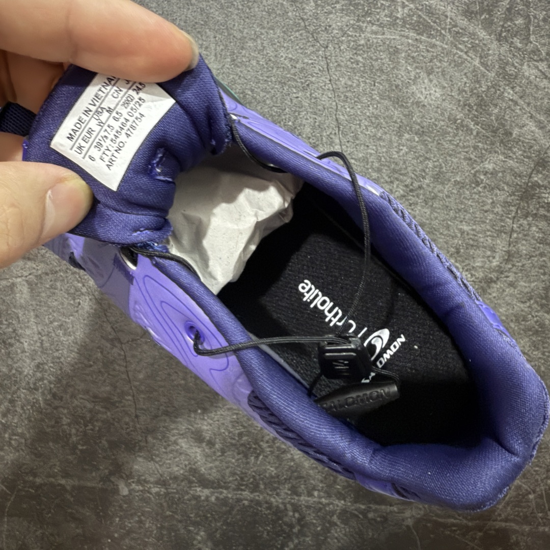 图片[7]-【666版本】SALOMON萨洛蒙 XT-WHISPER VOID 鎏光系列轻便反光跑步鞋 男女同款 幻夜紫 478754 纯原外贸平台特供订单 耗时半年巨作 #全套原纸板楦头开发 #原厂特供网布配套加持 #确保原汁原味 完美呈现版型 #原档数据独家私模五层组合大底 #男女鞋同步官方开发至46 #原装Ortholite轻量化鞋垫 #中底布带钢印编号 原厂TPU锁扣 #进口港宝加持 后跟自然饱满 还原公司包裹性 #鞋面采用SENSIFT贴合技术 #全方位贴合包裹脚型 #鞋跟部鞋底牵引设计 #提供强大的抓地性能 #更适应野外崎岖不平的道路 #基于 SALOMON 初代 XT 鞋身造型并搭载 4D ADVANCED CHASSIS™ 大底打造而成 为这款 XT-WHISPER 带来了多项足部控制与保护等功能性 如在运动过程中控制左右晃动的过程而提高稳定性、改善长途越野过程中足中到足尖的过渡、提高感知岩石的精确度以抵抗尖锐物体对脚底的伤害以及采用动态缓冲来增强穿着舒适感 从而减轻疲劳感 使 XT-WHISPER 成为一双舒适且安全的户外之履 货号：478754 尺码：36 36.5 37.5 38 38.5 39 40 40.5 41 42 42.5 43 44 45 46-选品中心