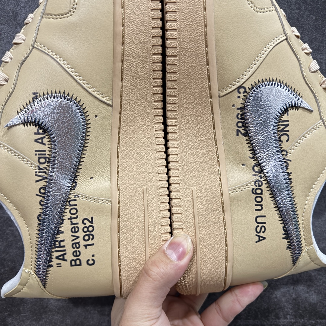 图片[12]-【Top纯原】OFF-WHITE X NK Air Force 1 \” OW联名空军一号低帮板鞋 市售最高工艺 知名厂牌 国内头部一线大厂出品 原鞋原厂贝利皮料打造 正确卡色 所有材料均来自原厂 细节对比原鞋 外贸充正 高端零售专供品质 货号：FD6900-200 尺码：40 40.5 41 42 42.5 43 44 44.5 45 46 47.5-选品中心