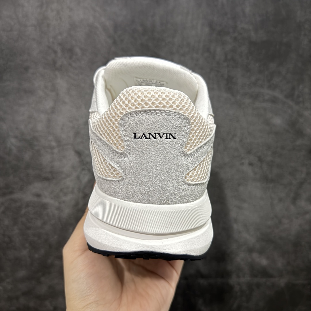图片[4]-【广东纯原版本】LANVIN JLA浪凡时尚休闲运动鞋 情侣款跑步鞋 上脚好看舒适 配全套包装 头层牛皮/牛反绒 运动鞋织物透气网料 尺码：35 36 37 38 39 40 41 42 43 44 45-选品中心