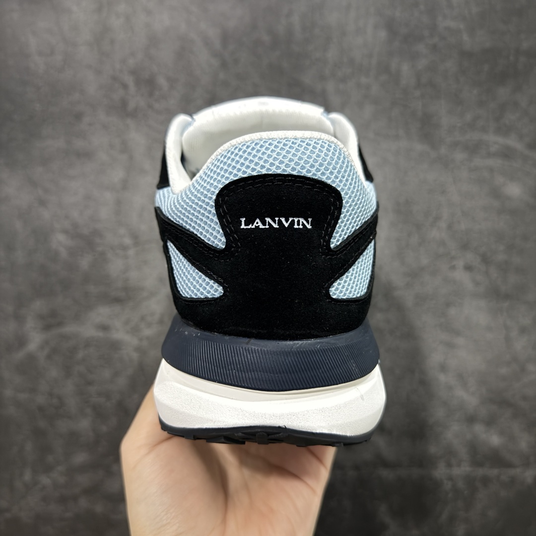 图片[4]-【广东纯原版本】LANVIN JLA浪凡时尚休闲运动鞋 情侣款跑步鞋 上脚好看舒适 配全套包装 头层牛皮/牛反绒 运动鞋织物透气网料 尺码：35 36 37 38 39 40 41 42 43 44 45-选品中心