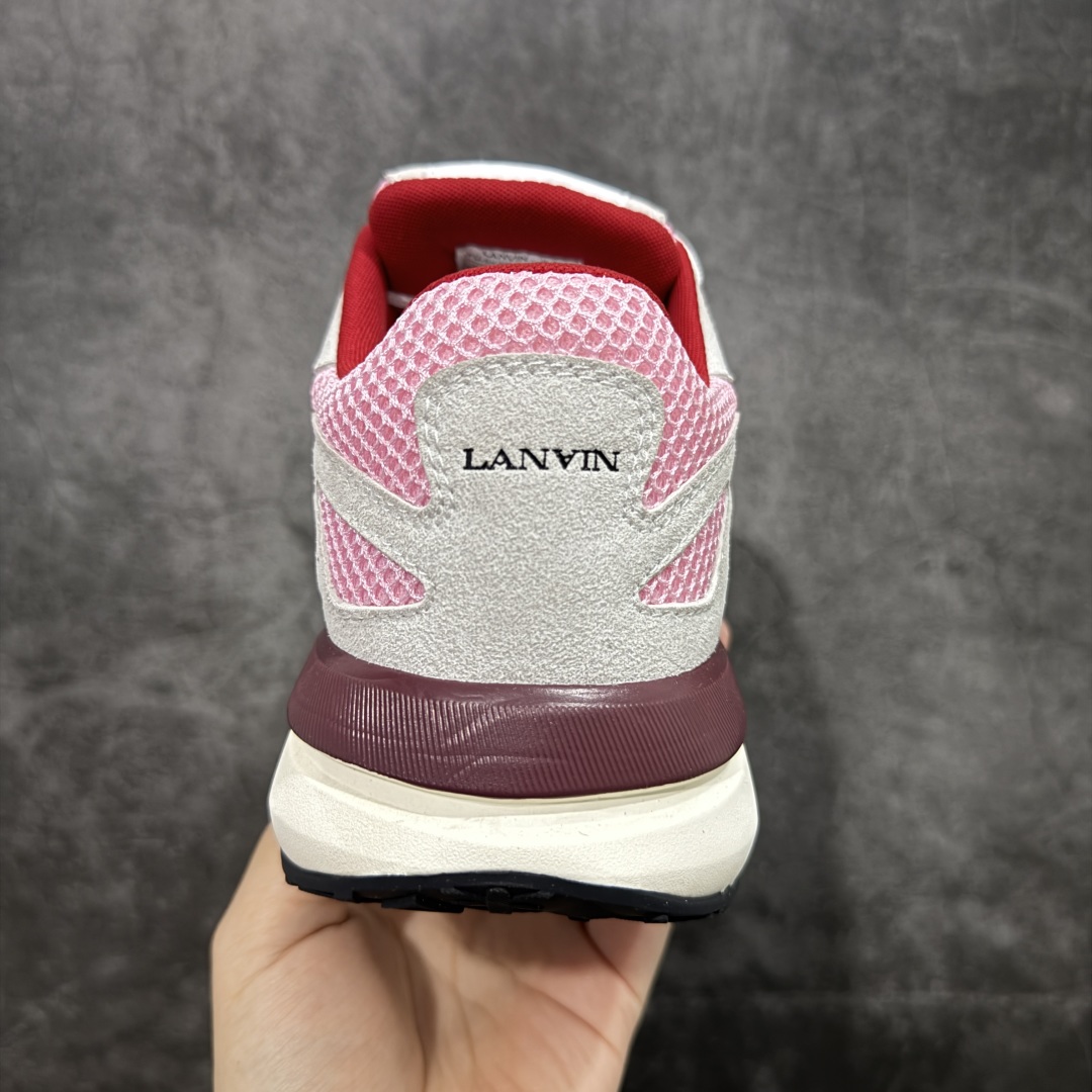 图片[4]-【广东纯原版本】LANVIN JLA浪凡时尚休闲运动鞋 情侣款跑步鞋 上脚好看舒适 配全套包装 头层牛皮/牛反绒 运动鞋织物透气网料 尺码：35 36 37 38 39 40 41 42 43 44 45-选品中心