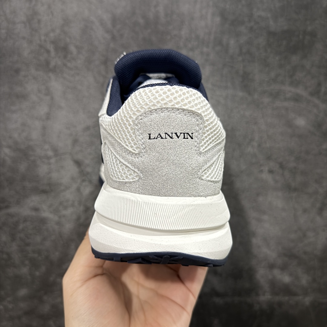 图片[4]-【广东纯原版本】LANVIN JLA浪凡时尚休闲运动鞋 情侣款跑步鞋 上脚好看舒适 配全套包装 头层牛皮/牛反绒 运动鞋织物透气网料 尺码：35 36 37 38 39 40 41 42 43 44 45-选品中心