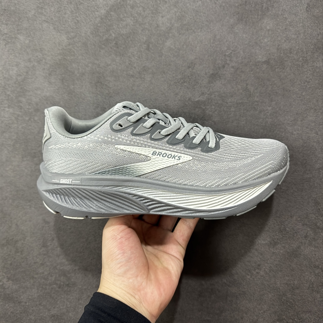 【CK纯原版】外贸热款专供 Brooks 布鲁克斯 Ghost 17 网面运动鞋 官方售价1K+ 超临界Q弹大底 正确鞋底带钢印 平台专供品质 完美鞋型 做工清洁度 软碳大底 透气鞋面 跑步健身优选版本 尺码:40 40.5 41 42 42.5 43 44 45 46-选品中心
