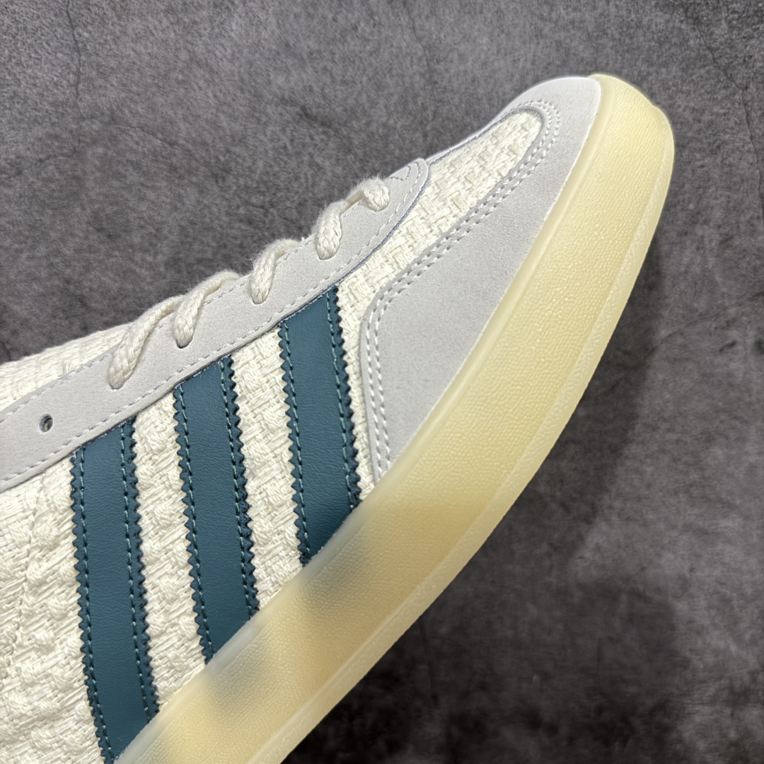 【纯原XL版本】Adidas Originals Gazelle INdoor 灰白三叶草休闲防滑耐磨低