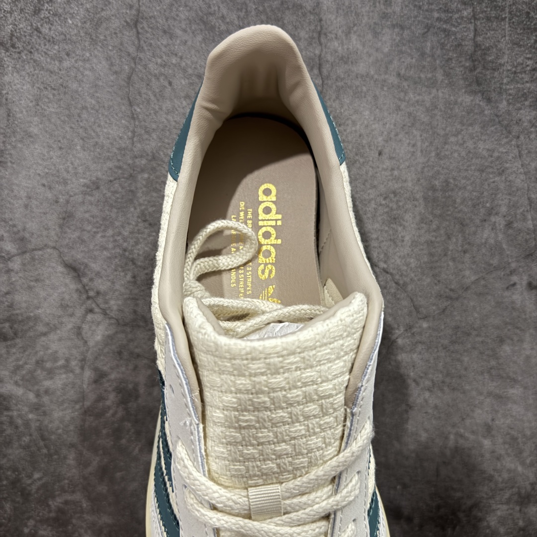 【纯原XL版本】Adidas Originals Gazelle INdoor 灰白三叶草休闲防滑耐磨低