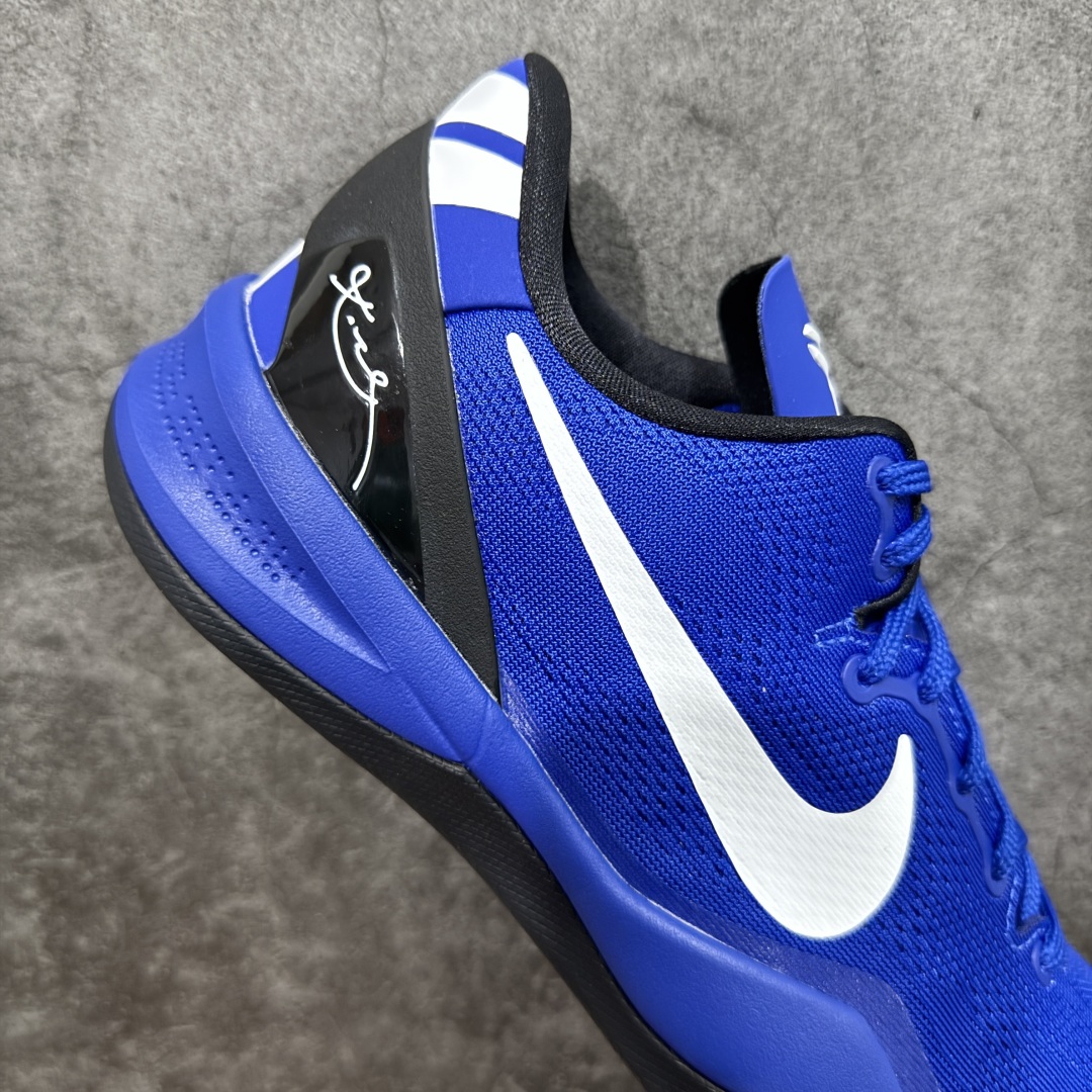 图片[7]-【GX纯原】NK Zoom Kobe Ⅷ System 科比8代复刻实战运动低帮文化篮球鞋 黑蓝白 555035-202 完美复刻公司货 React科技鞋垫加持 实战配置直接拉满 原楦纸板开发 鞋身流线型、后跟塑形 区分土肥圆 原厂针织鞋面一针一线匹配原版 全身鞋材卡料色独家定制 唯一万针立体刺绣SWOOSH 真实底模最大50.5 实战利器 专供海外市场 独立原厂模具 首批不拼图大几率过验 亲测已过 支持各种高强度实战 无需担心 补货周期极长 脚宽建议买大半码 科比系列前掌偏窄 支持七天无理由退换 尺码： 40 40.5 41 42 42.5 43 44 44.5 45 46 47.5 48.5 49.5 50.5-选品中心