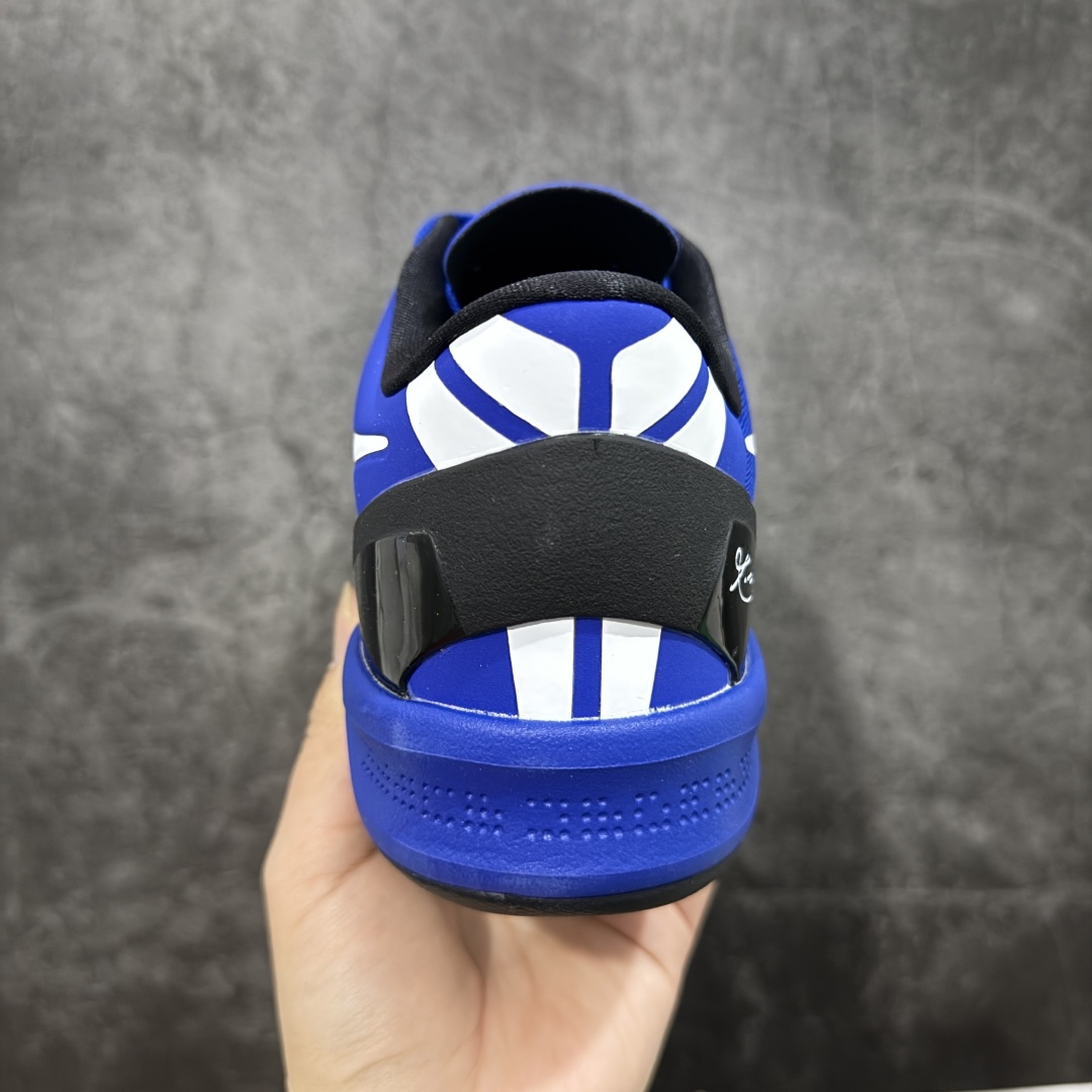 图片[4]-【GX纯原】NK Zoom Kobe Ⅷ System 科比8代复刻实战运动低帮文化篮球鞋 黑蓝白 555035-202 完美复刻公司货 React科技鞋垫加持 实战配置直接拉满 原楦纸板开发 鞋身流线型、后跟塑形 区分土肥圆 原厂针织鞋面一针一线匹配原版 全身鞋材卡料色独家定制 唯一万针立体刺绣SWOOSH 真实底模最大50.5 实战利器 专供海外市场 独立原厂模具 首批不拼图大几率过验 亲测已过 支持各种高强度实战 无需担心 补货周期极长 脚宽建议买大半码 科比系列前掌偏窄 支持七天无理由退换 尺码： 40 40.5 41 42 42.5 43 44 44.5 45 46 47.5 48.5 49.5 50.5-选品中心