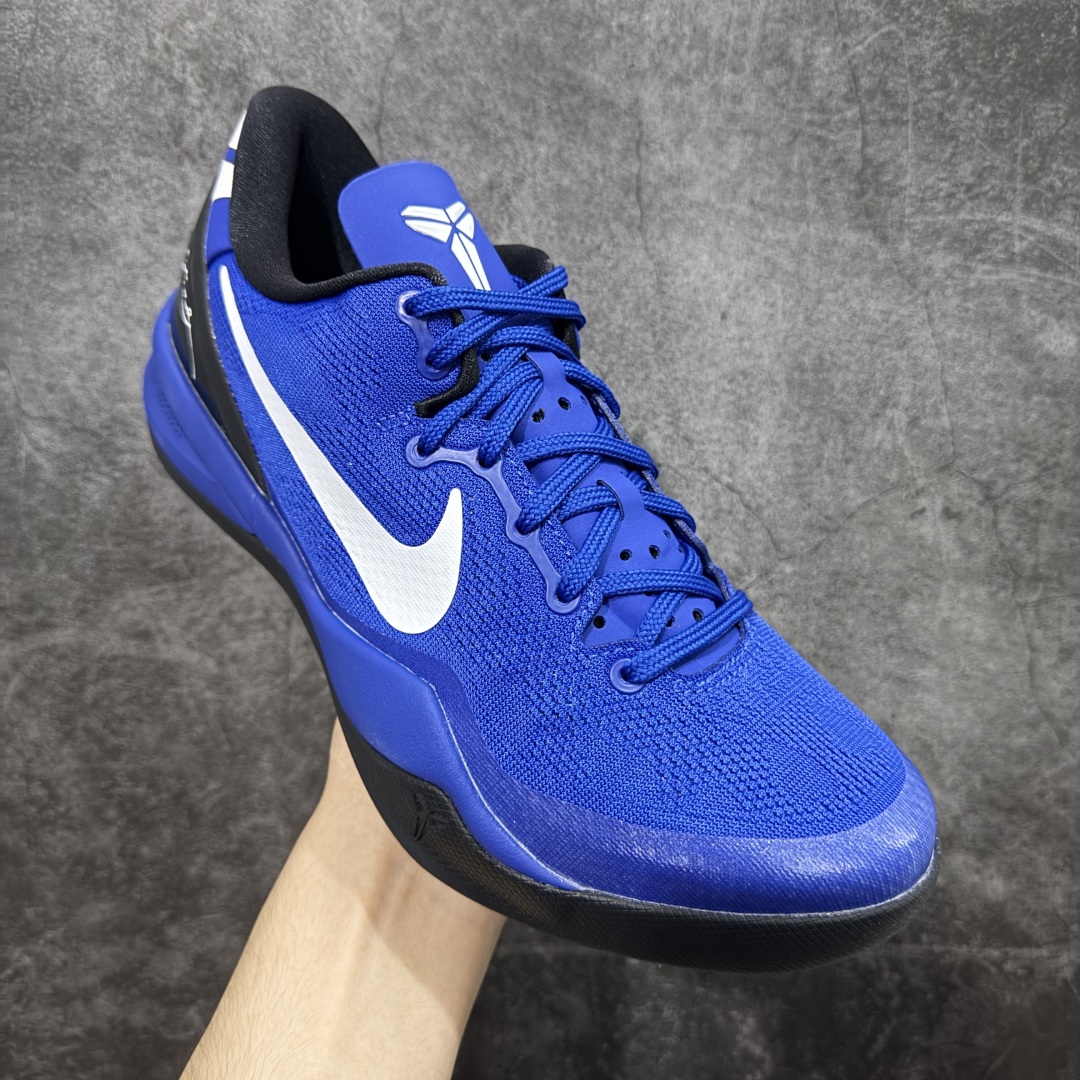 图片[3]-【GX纯原】NK Zoom Kobe Ⅷ System 科比8代复刻实战运动低帮文化篮球鞋 黑蓝白 555035-202 完美复刻公司货 React科技鞋垫加持 实战配置直接拉满 原楦纸板开发 鞋身流线型、后跟塑形 区分土肥圆 原厂针织鞋面一针一线匹配原版 全身鞋材卡料色独家定制 唯一万针立体刺绣SWOOSH 真实底模最大50.5 实战利器 专供海外市场 独立原厂模具 首批不拼图大几率过验 亲测已过 支持各种高强度实战 无需担心 补货周期极长 脚宽建议买大半码 科比系列前掌偏窄 支持七天无理由退换 尺码： 40 40.5 41 42 42.5 43 44 44.5 45 46 47.5 48.5 49.5 50.5-选品中心