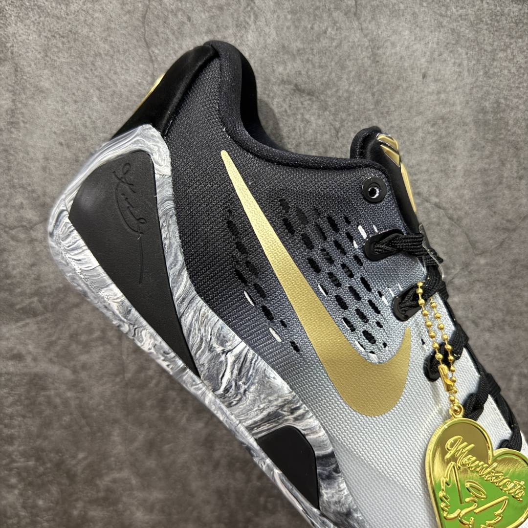 图片[7]-【S2版本】NK Kobe 9 Elite Low Protro EM 科比九代 黑白渐变大理石 S2纯原生产线 #React科技鞋垫加持 实战配置直接拉满 #原楦纸板开发 鞋身流线型、后跟塑形，区分土肥圆 #原厂针织鞋面一针一线匹配原版 #全身鞋材卡料色独家定制 热压印SWOOSH #真实底模最大48.5 实战利器 专供海外市场 货号：FZ7333-002 尺码：40 40.5 41 42 42.5 43 44 44.5 45 46 47.5 48.5（脚宽、脚胖 建议买大半码）-选品中心
