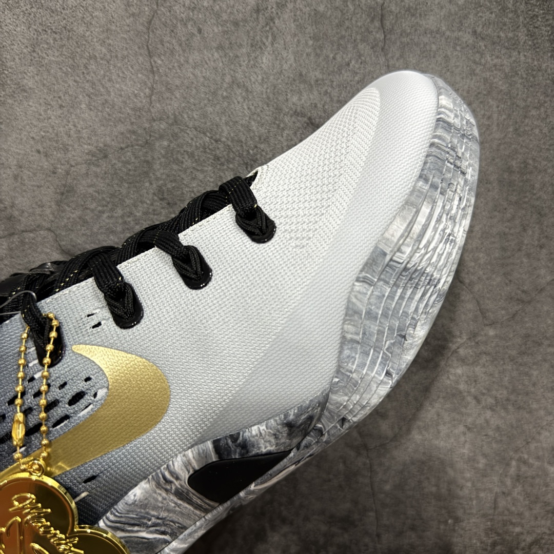 图片[6]-【S2版本】NK Kobe 9 Elite Low Protro EM 科比九代 黑白渐变大理石 S2纯原生产线 #React科技鞋垫加持 实战配置直接拉满 #原楦纸板开发 鞋身流线型、后跟塑形，区分土肥圆 #原厂针织鞋面一针一线匹配原版 #全身鞋材卡料色独家定制 热压印SWOOSH #真实底模最大48.5 实战利器 专供海外市场 货号：FZ7333-002 尺码：40 40.5 41 42 42.5 43 44 44.5 45 46 47.5 48.5（脚宽、脚胖 建议买大半码）-选品中心