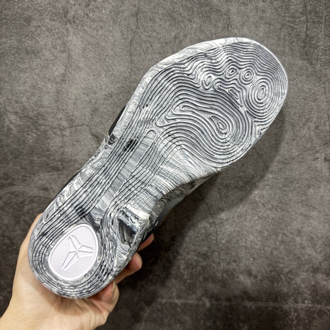 图片[9]-【S2版本】NK Kobe 9 Elite Low Protro EM 科比九代 黑白渐变大理石 S2纯原生产线 #React科技鞋垫加持 实战配置直接拉满 #原楦纸板开发 鞋身流线型、后跟塑形，区分土肥圆 #原厂针织鞋面一针一线匹配原版 #全身鞋材卡料色独家定制 热压印SWOOSH #真实底模最大48.5 实战利器 专供海外市场 货号：FZ7333-002 尺码：40 40.5 41 42 42.5 43 44 44.5 45 46 47.5 48.5（脚宽、脚胖 建议买大半码）-选品中心