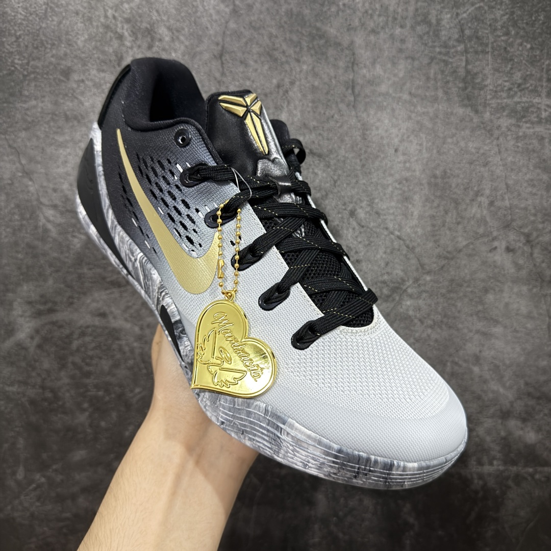 图片[3]-【S2版本】NK Kobe 9 Elite Low Protro EM 科比九代 黑白渐变大理石 S2纯原生产线 #React科技鞋垫加持 实战配置直接拉满 #原楦纸板开发 鞋身流线型、后跟塑形，区分土肥圆 #原厂针织鞋面一针一线匹配原版 #全身鞋材卡料色独家定制 热压印SWOOSH #真实底模最大48.5 实战利器 专供海外市场 货号：FZ7333-002 尺码：40 40.5 41 42 42.5 43 44 44.5 45 46 47.5 48.5（脚宽、脚胖 建议买大半码）-选品中心