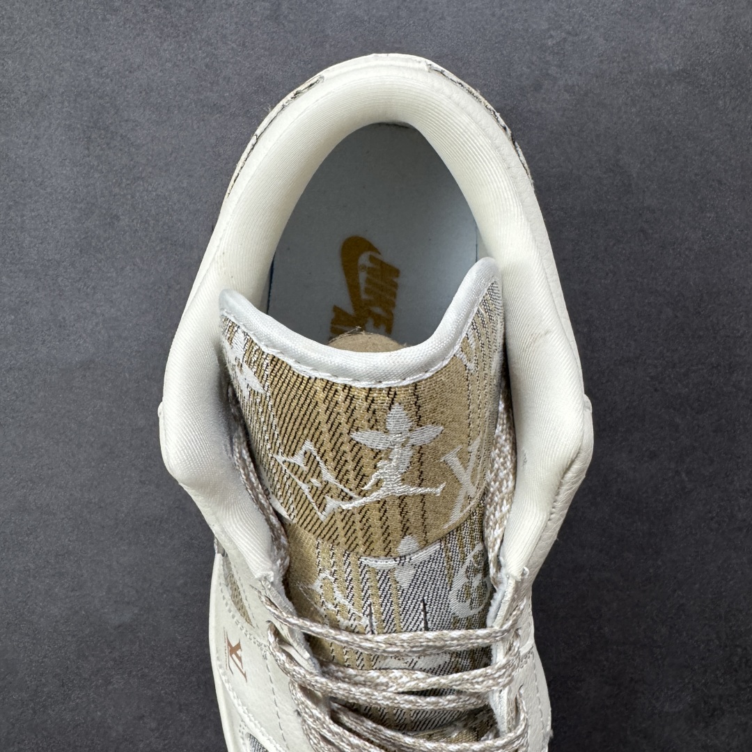 【纯原】海外爆款限量发售！高端定制Air Jordan 1 Low AJ1 乔1 “LV路易威登联名--