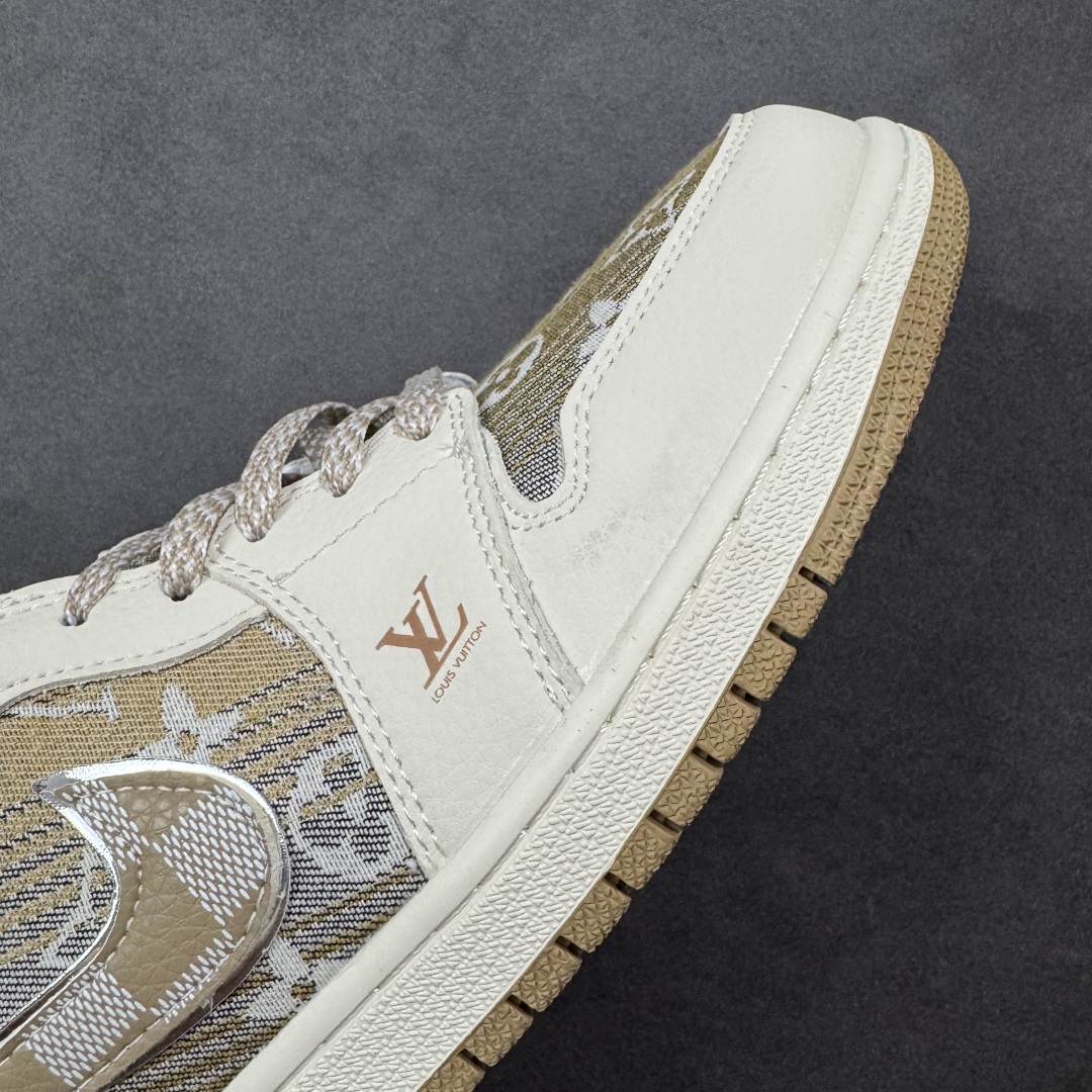 【纯原】海外爆款限量发售！高端定制Air Jordan 1 Low AJ1 乔1 “LV路易威登联名--