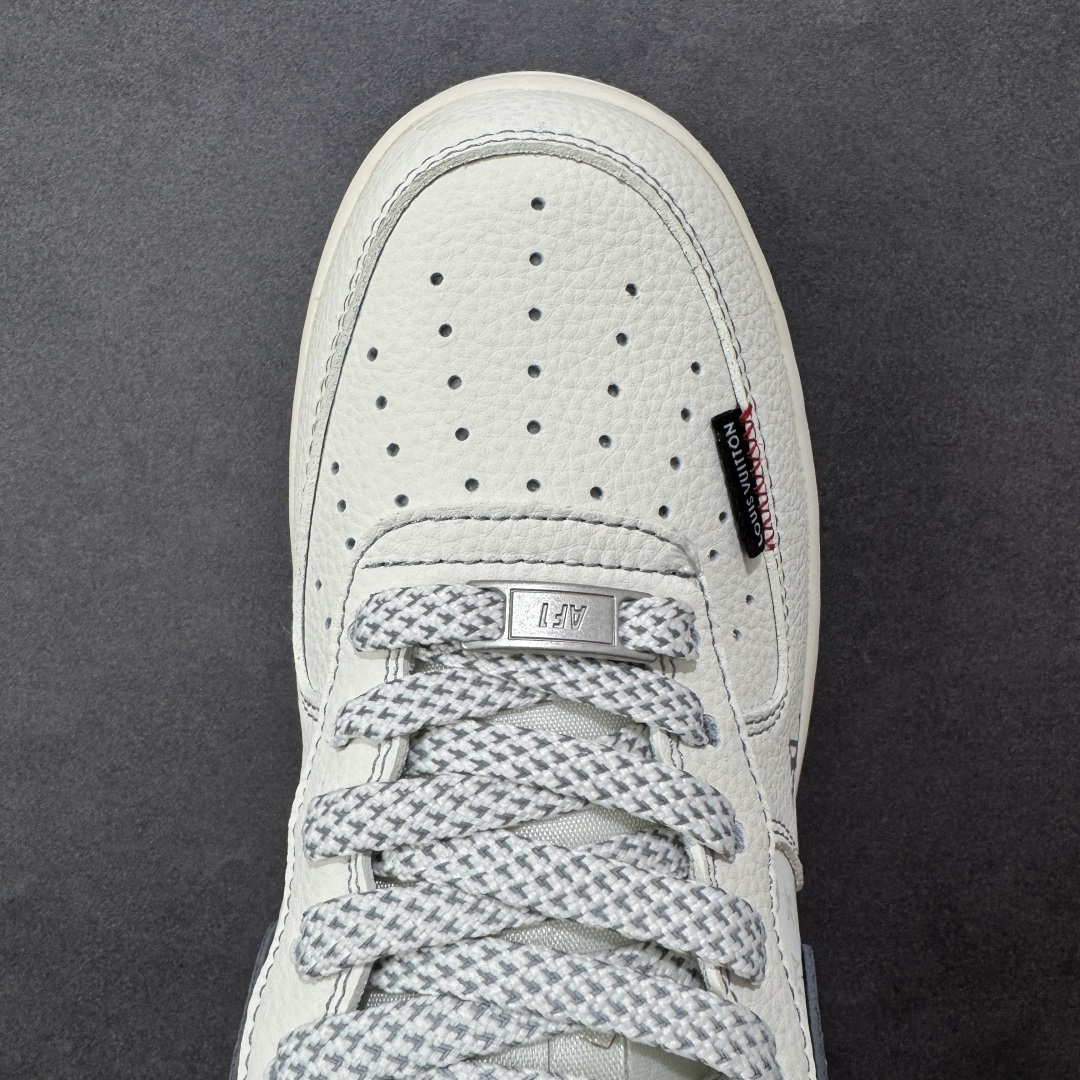 图片[8]-【定制版】NIke Air Force 1 \’07 Low “LV联名——米黑织标”空军一号 低帮 运动鞋 休闲鞋 折边针车 工艺难度大 原楦头原纸板 原装鞋盒 定制五金配件 内置全掌气垫 原厂鞋底 货号：CX5050-Y08 尺码：36 36.5 37.5 38 38.5 39 40 40.5 41 42 42.5 43 44 44.5 45 编码：HXSA310320-选品中心