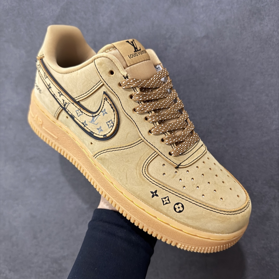 图片[3]-【定制版】Nike Air Force 1\’07 Low LV联名 小麦印花 空军一号低帮休闲板鞋  #原楦头原纸板 原装鞋盒 原厂鞋底 超高清洁度 细节完美 货号：DK0188-082  尺码：36 36.5 37.5 38 38.5 39 40 40.5 41 42 42.5 43 44 44.5 45-选品中心