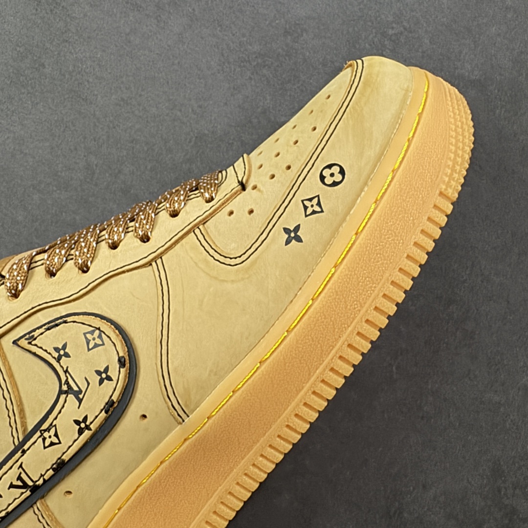 图片[5]-【定制版】Nike Air Force 1\’07 Low LV联名 小麦印花 空军一号低帮休闲板鞋  #原楦头原纸板 原装鞋盒 原厂鞋底 超高清洁度 细节完美 货号：DK0188-082  尺码：36 36.5 37.5 38 38.5 39 40 40.5 41 42 42.5 43 44 44.5 45-选品中心
