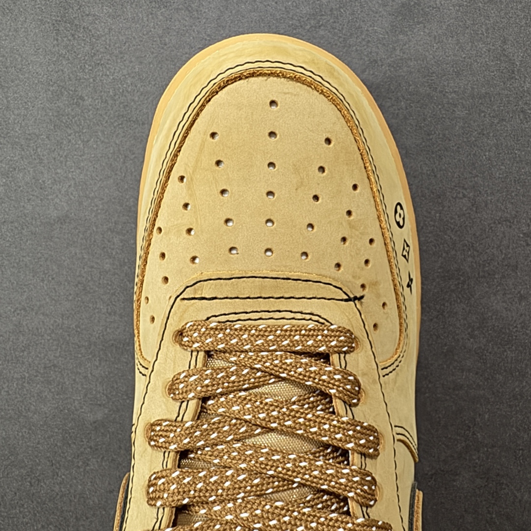 图片[8]-【定制版】Nike Air Force 1\’07 Low LV联名 小麦印花 空军一号低帮休闲板鞋  #原楦头原纸板 原装鞋盒 原厂鞋底 超高清洁度 细节完美 货号：DK0188-082  尺码：36 36.5 37.5 38 38.5 39 40 40.5 41 42 42.5 43 44 44.5 45-选品中心