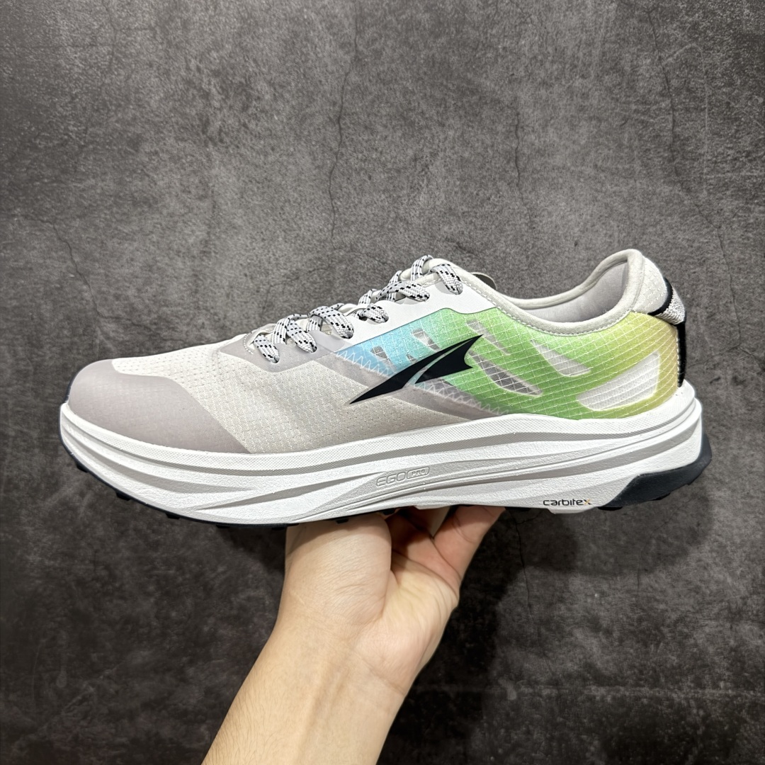 图片[2]-【纯原版】MONTBLANC/万宝龙 x Altra奥创 M OLYMPUS 6 缓震回弹轻量跑鞋减震透气跑鞋 美国专业跑鞋品牌，国内越野跑市场占有量前三 全掌碳板 高科技大底 采用MaxTrac™中底+Vibram®Megagrip外底，适合长距离越野跑。Altra标志性的FootShape™宽鞋头，适合宽脚或需要脚趾自然舒展的跑者。Vibram®大底提供超强抓地力，适应泥地、碎石、湿滑路面。GaiterTrap™鞋面设计，防止碎石进入。 尺码： 39-46-选品中心