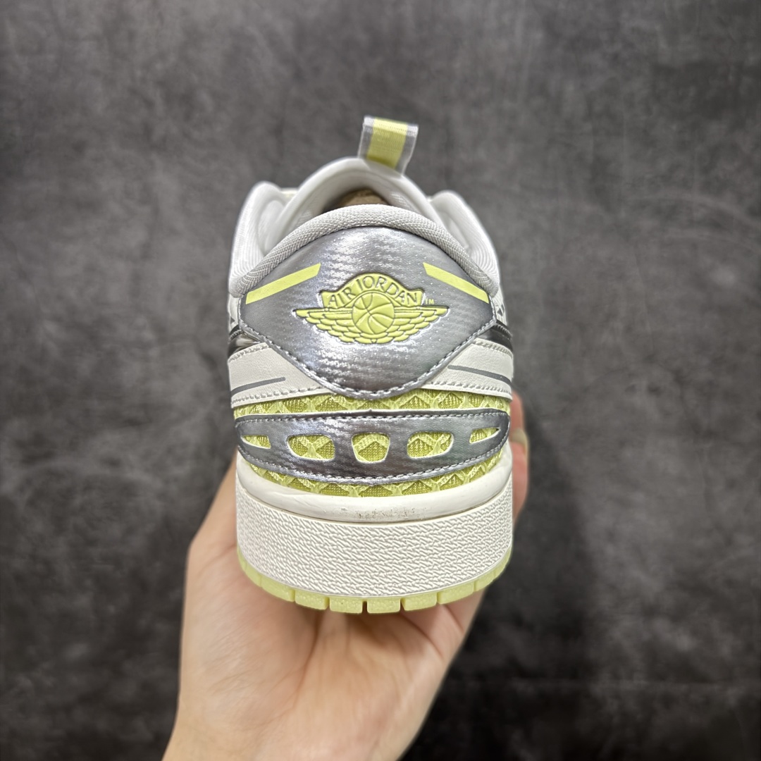 【K版】Air Jordan AJ1 Low 低帮 白黄银 HQ2186-130全新流水线出品 市场第二
