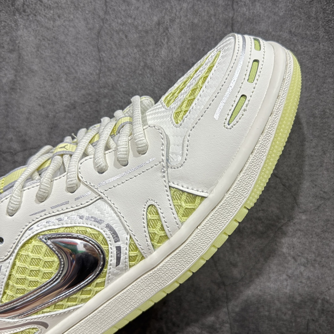 【K版】Air Jordan AJ1 Low 低帮 白黄银 HQ2186-130全新流水线出品 市场第二