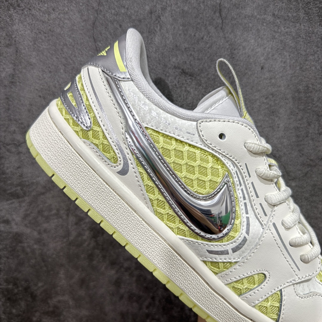 【K版】Air Jordan AJ1 Low 低帮 白黄银 HQ2186-130全新流水线出品 市场第二