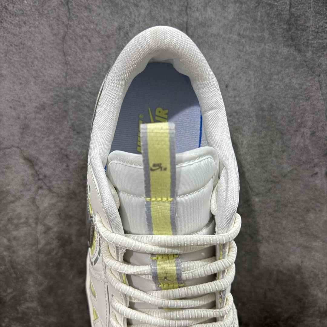 【K版】Air Jordan AJ1 Low 低帮 白黄银 HQ2186-130全新流水线出品 市场第二