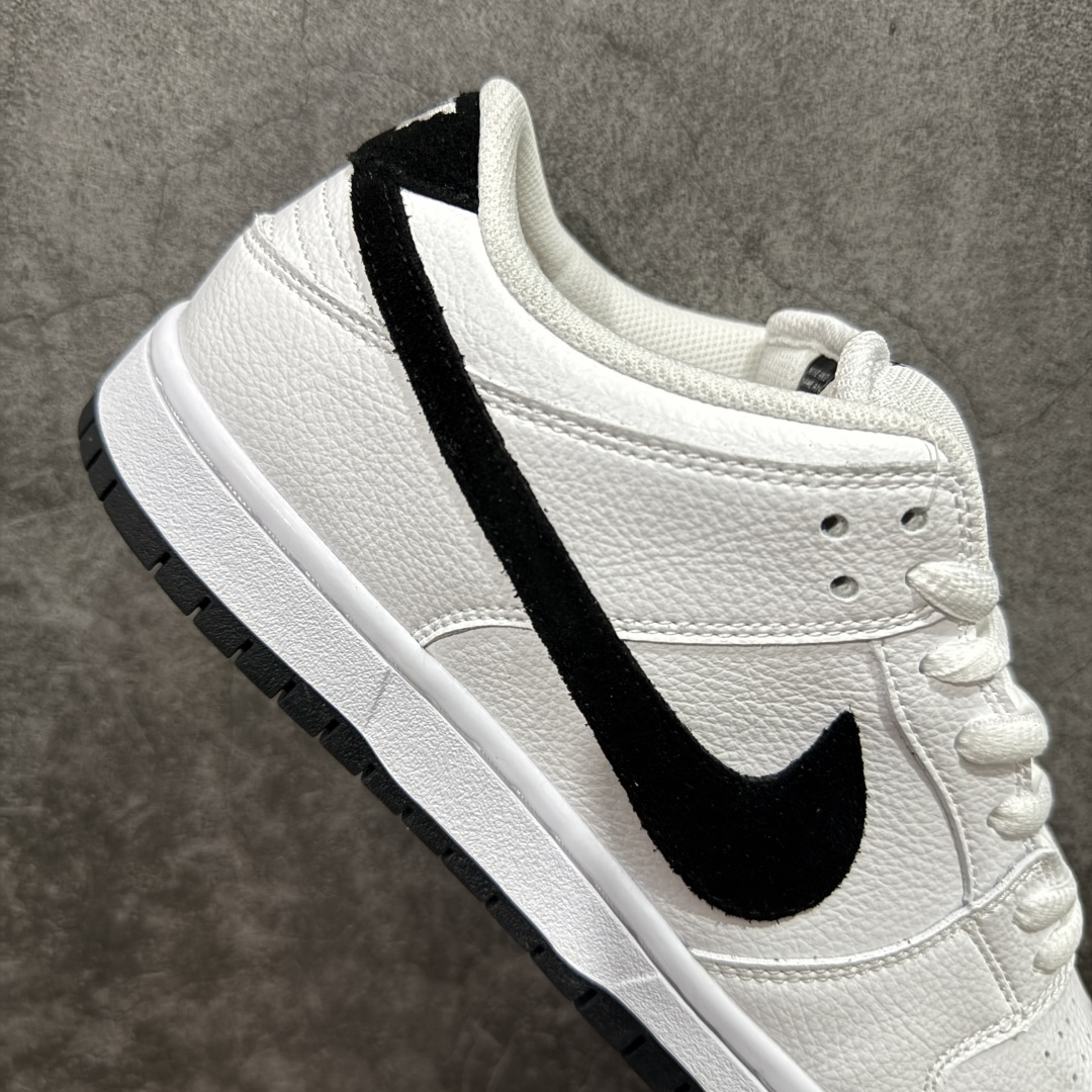 图片[7]-【免修ST版本】Nike SB Dunk Low 经典白黑 低帮休闲板鞋 #配色鞋身通体采用皮革材质打造，配色方面以经典的简约白黑色呈现 货号：HF3704-100 尺码：36 36.5 37.5 38 38.5 39 40 40.5 41 42 42.5 43 44 44.5 45 46-选品中心