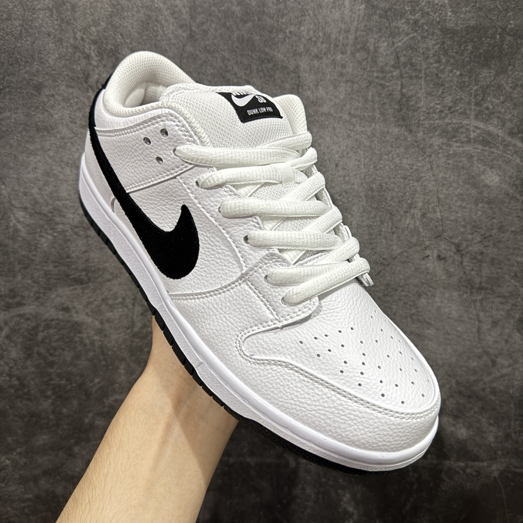 图片[3]-【免修ST版本】Nike SB Dunk Low 经典白黑 低帮休闲板鞋 #配色鞋身通体采用皮革材质打造，配色方面以经典的简约白黑色呈现 货号：HF3704-100 尺码：36 36.5 37.5 38 38.5 39 40 40.5 41 42 42.5 43 44 44.5 45 46-选品中心