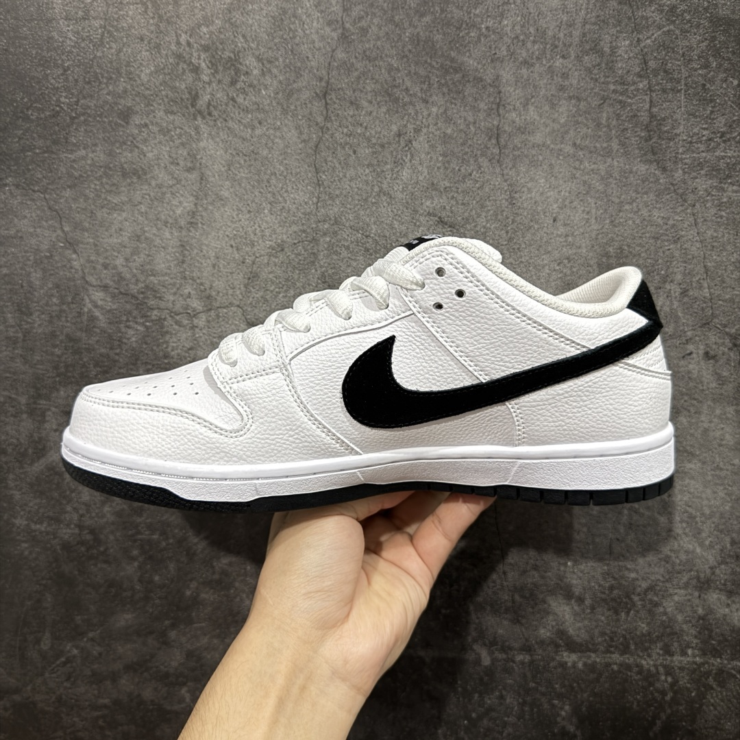 图片[2]-【免修ST版本】Nike SB Dunk Low 经典白黑 低帮休闲板鞋 #配色鞋身通体采用皮革材质打造，配色方面以经典的简约白黑色呈现 货号：HF3704-100 尺码：36 36.5 37.5 38 38.5 39 40 40.5 41 42 42.5 43 44 44.5 45 46-选品中心