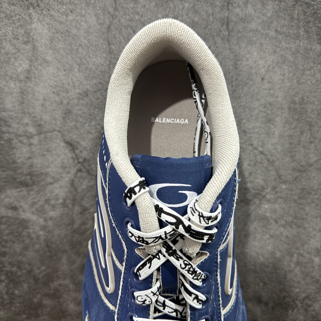 图片[8]-【XA纯原版】Balenciaga Hamptons Worn-Out 巴黎世家十八18代 涤纶（聚酯纤维）牛皮革 圆头系带 低帮 生活休闲鞋板鞋 全套原纸板楦头开发 最原汁原味的灵魂版型 全鞋荧光划线卡点 胶水把控整洁度追求极致完美 每一双都是工艺品 多重QC质检 超越公司货的品控标准 实实在在的免检产品 原盒原配 正确字体电绣 粗细、位置、大小正确 侧边TPU 透气孔匹配意产原版 正确分离大底 TPU软底 原版一致大底LOGO 立体感十足 原厂皮料水洗做旧 采购原厂网纱 偏大一码 尺码：35 36 37 38 39 40 41 42 43 44 45 46-选品中心