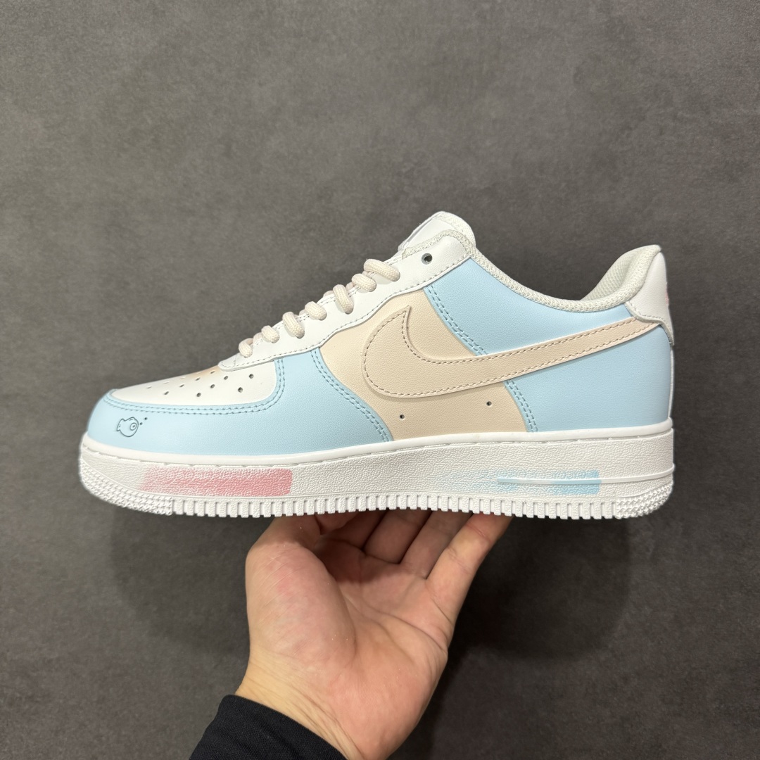 图片[2]-【定制版】Nike Air Force 1\’07 Low 小鱼小猫 空军一号低帮休闲板鞋  #定制皮料 定制鞋盒 原楦原纸板 纯正空军版型 内置全掌气垫 货号：ZH0316-107  尺码：36 36.5 37.5 38 38.5 39 40 40.5 41 42 42.5 43 44 44.5 45 编码：HXSA310320-选品中心