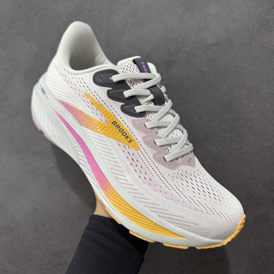 图片[3]-【HX纯原版】外贸热款专供 Brooks 布鲁克斯 Ghost 17 网面运动鞋 官方售价1K+ 超临界Q弹大底 正确鞋底带钢印 平台专供品质 尺码：36 36.5 37.5 38 38.5 39 40 40.5 41 42 42.5 43 44 45 46-选品中心