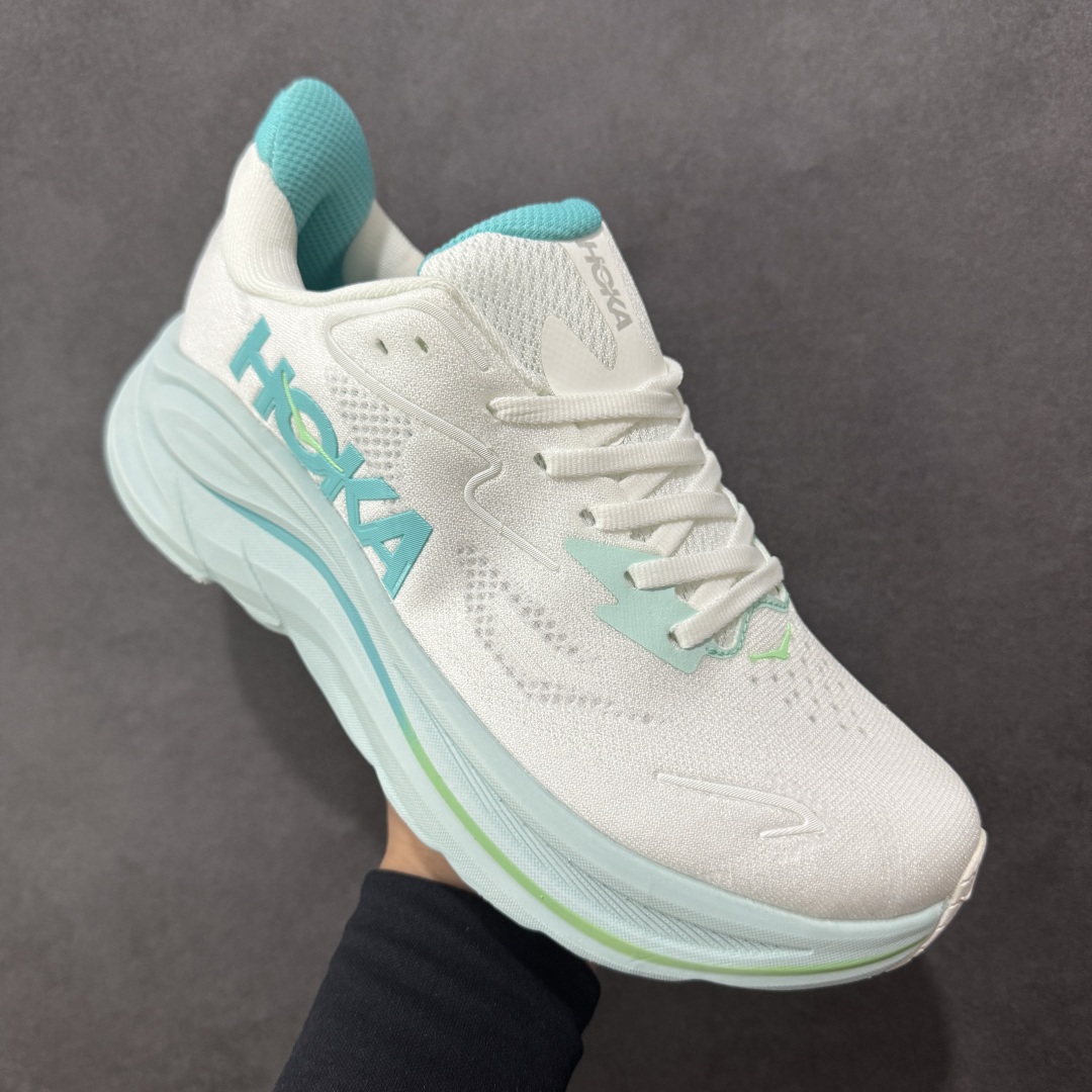 图片[3]-【公司级】HOKA M CLIFTON 10 轻量低帮户外越野跑鞋 户外山脉越野轻量运动跑鞋 鞋面用轻的无缝架构 鞋带用了弹性不易松脱的扁宽弹性鞋带 轻薄的TPU贴在透气的鞋面上 前掌与中掌部分进行加宽 橡胶大底 EVA缓震鞋底用滚动平衡技术引导跑者自然步态 货号：1162031 尺码：36 36.5 37.5 38 38.5 39 40 40.5 41 42 42.5 43 44 45 46-选品中心