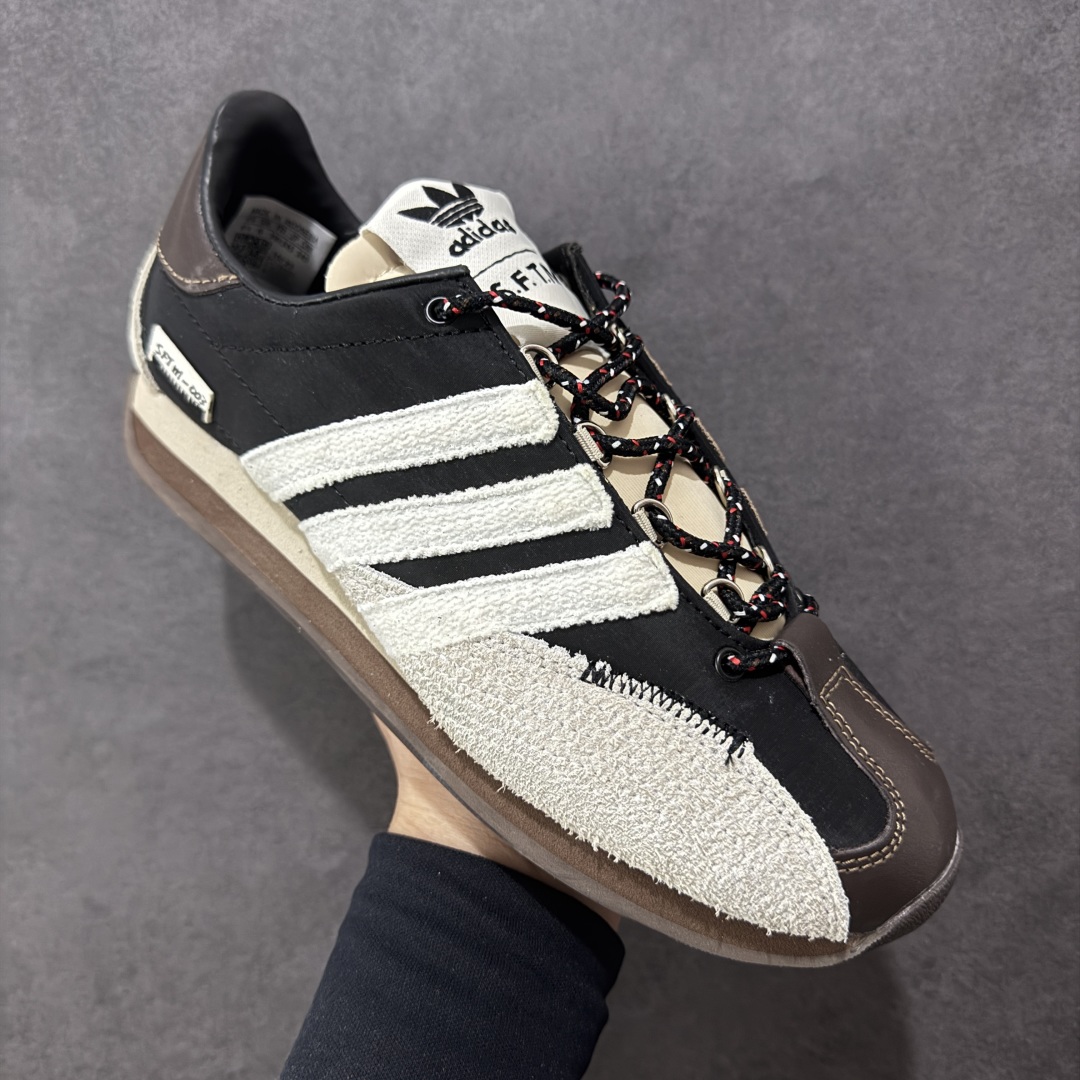 图片[3]-【福利版】Adidas x Song For The Mute 联名款 阿迪三叶草休闲板鞋 #联名款采用尼龙和绒面革的梦幻拼接 低调而富有质感 呈现SFTM一贯的面料美学 皮革材质和尼龙布材质的组合也更具是时代感 亮点十足的斑点鞋带 体现怀旧主义和前卫设计无缝交织 货号： ID3546 尺码：36-45-选品中心