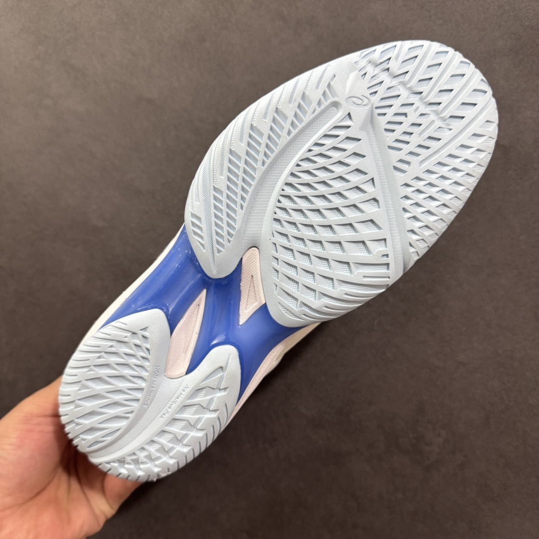 【纯原】Asics Sky Elite FF 3 亚瑟士舒适百搭 中帮 排球训练鞋 男女款 白蓝 一款专