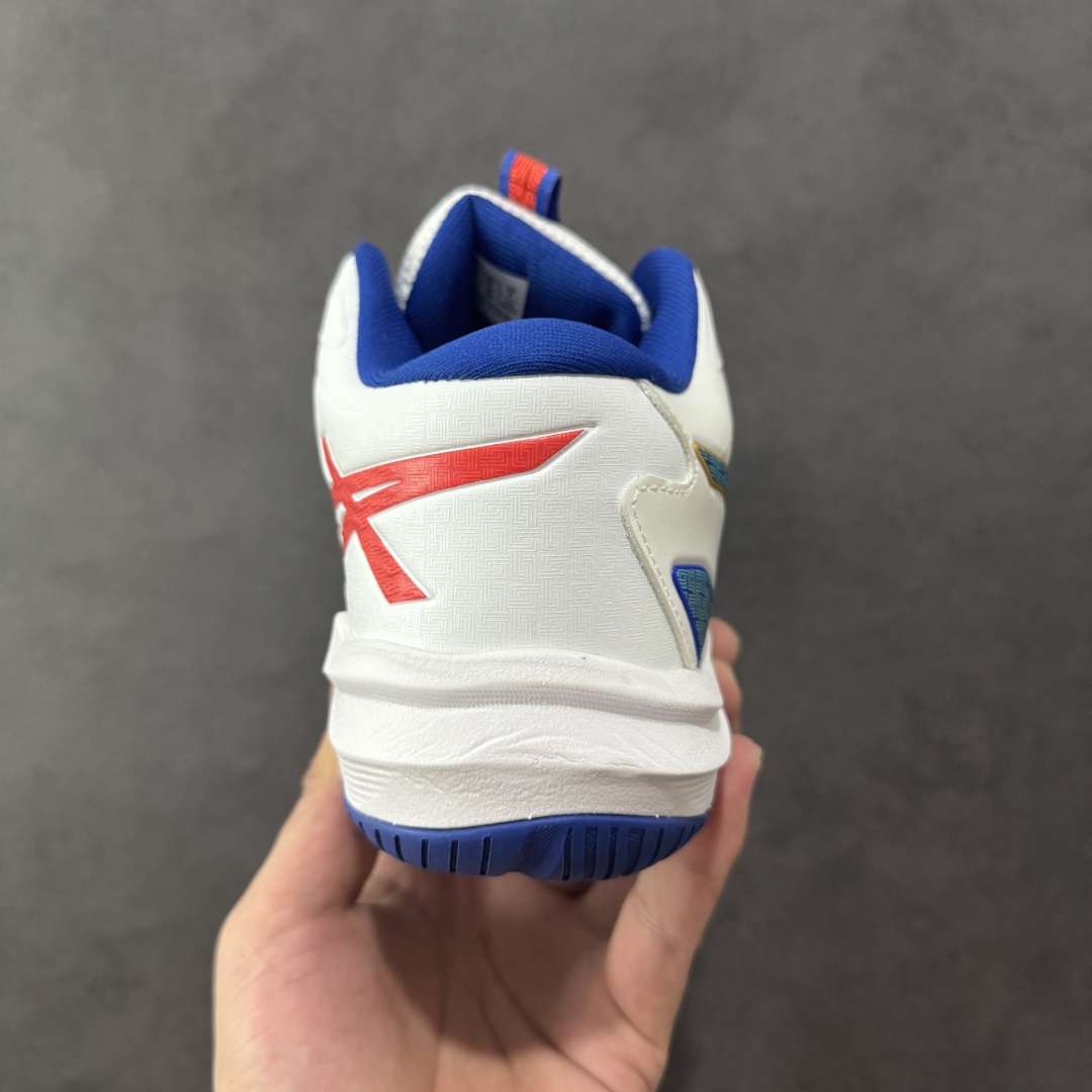 【纯原】ASICS Sky Elite FF 3 亚瑟士舒适百搭 中帮 排球训练鞋 男女款 白蓝红 一款