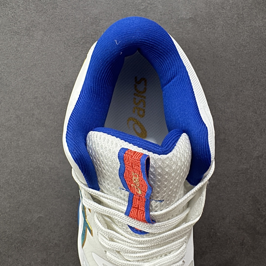 【纯原】ASICS Sky Elite FF 3 亚瑟士舒适百搭 中帮 排球训练鞋 男女款 白蓝红 一款