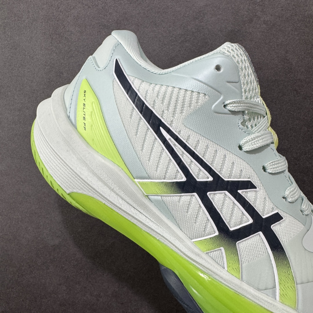 【纯原】Asics Sky Elite FF 3 亚瑟士舒适百搭 中帮 排球训练鞋 男女款 浅绿 一款专
