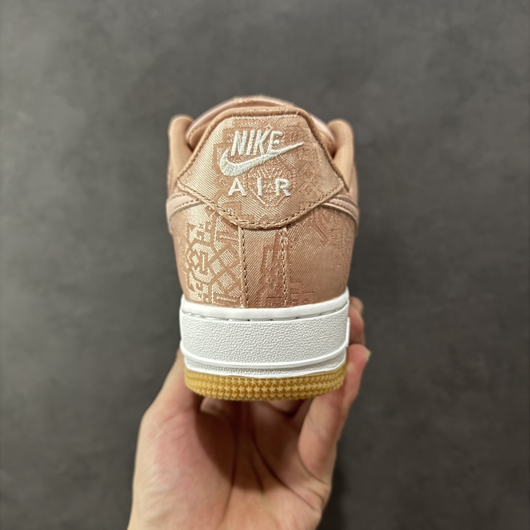 图片[4]-【福利版】CLOT x NK Air Force 1 陈冠希联名款空军一号低帮 粉丝绸 CJ5290-600 工厂清货套现 可撕双层鞋面 外贸专供品质 尺码：36 36.5 37.5 38 38.5 39 40 40.5 41 42 42.5 43 44 44.5 45-选品中心