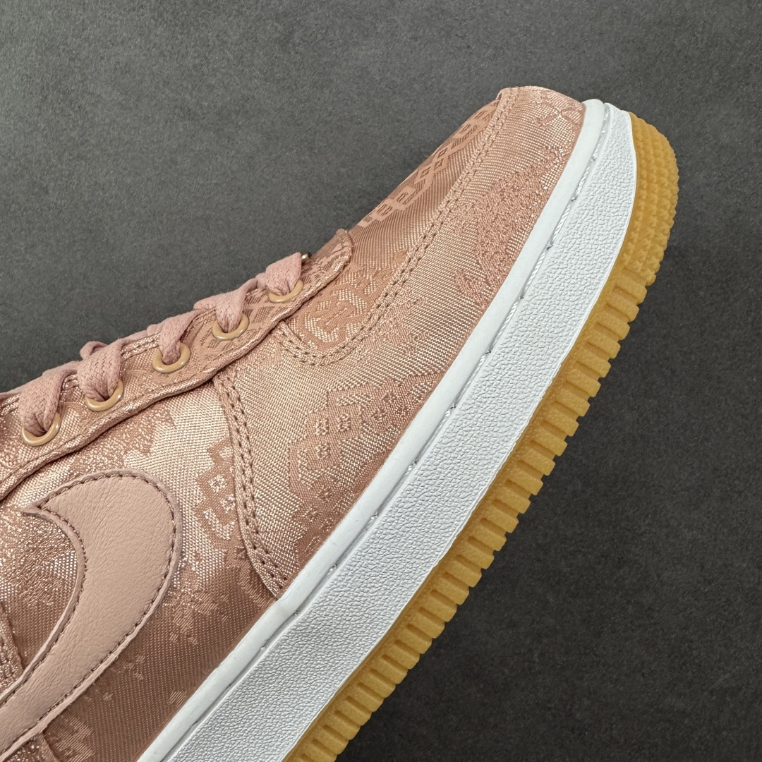 图片[5]-【福利版】CLOT x NK Air Force 1 陈冠希联名款空军一号低帮 粉丝绸 CJ5290-600 工厂清货套现 可撕双层鞋面 外贸专供品质 尺码：36 36.5 37.5 38 38.5 39 40 40.5 41 42 42.5 43 44 44.5 45-选品中心