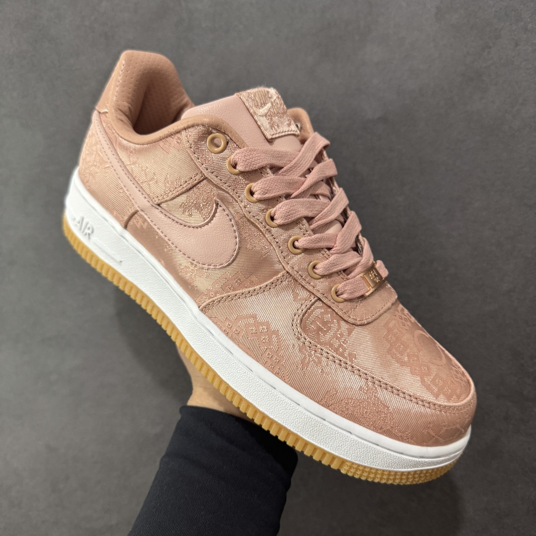 图片[3]-【福利版】CLOT x NK Air Force 1 陈冠希联名款空军一号低帮 粉丝绸 CJ5290-600 工厂清货套现 可撕双层鞋面 外贸专供品质 尺码：36 36.5 37.5 38 38.5 39 40 40.5 41 42 42.5 43 44 44.5 45-选品中心