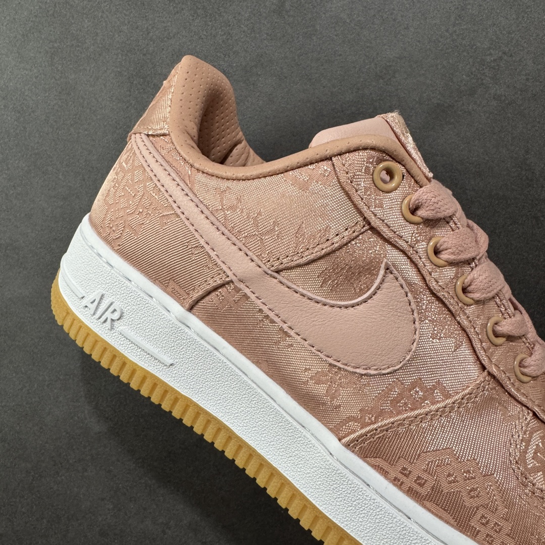图片[6]-【福利版】CLOT x NK Air Force 1 陈冠希联名款空军一号低帮 粉丝绸 CJ5290-600 工厂清货套现 可撕双层鞋面 外贸专供品质 尺码：36 36.5 37.5 38 38.5 39 40 40.5 41 42 42.5 43 44 44.5 45-选品中心