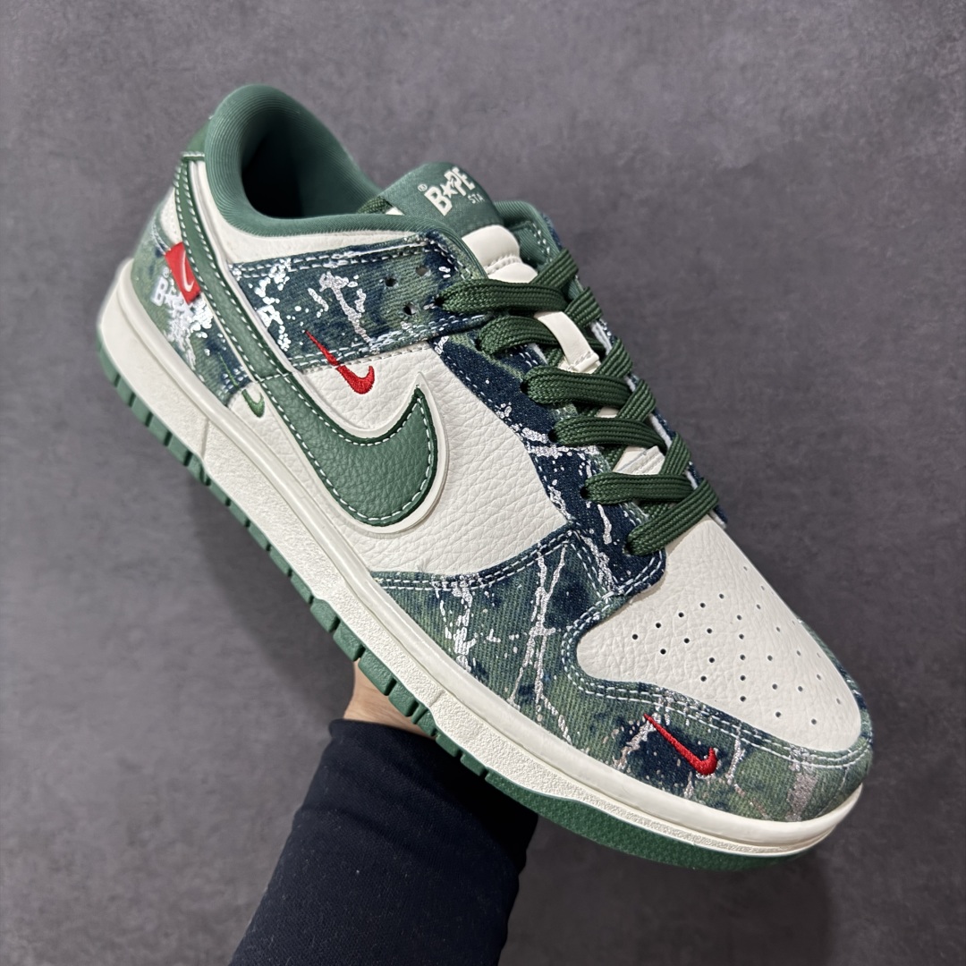 【纯原】Bape x Nk SB Dunk Low 定制配色 猿人头联名 Dunk系列复古低帮休闲百搭板