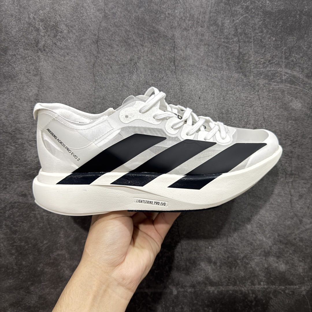 【HD纯原版】阿迪达斯Adidas Adizero Adios Pro Evo 2舒适百搭网布减震透气轻便低帮碳板马拉松竞速跑步鞋 IH5584 内置碳板 阿迪达斯革新力作!「破纪录轻跑鞋」adiZero Adios Pro EVO 极致轻盈的Lightweight Upper设计,带来近乎裸足的舒适体验。中底采用尖端科技,Lightstrike Pro材料经过精细调校,实现卓越缓震与轻量化的完美结合。 尺码:36 36.5 37 38 38.5 39 40 40.5 41 42 42.5 43 44 44.5 45-选品中心