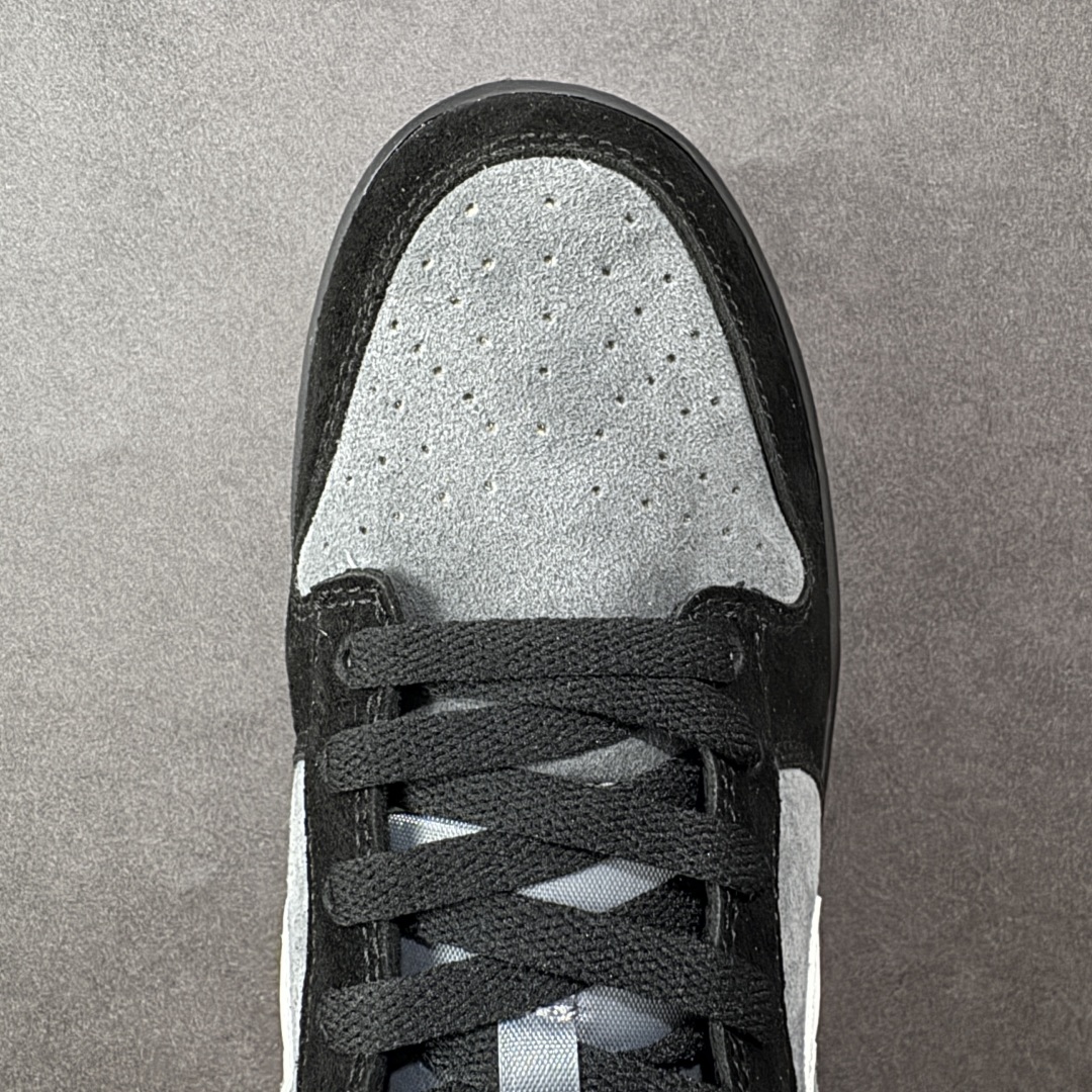 图片[8]-【公司级】耐克Nike SB Dunk Low Retro SE\”Black Grey Gum\”扣篮系列低帮休闲运动滑板板鞋“黑灰麂皮生胶”HQ1931-001 #男鞋半码制#更新窄楦翘头版型#采用固色翻毛皮鞋面材质#鞋垫嵌EVA缓震物料#窄版翘头耐磨橡胶大底 尺码：36-45带半码 编码：YBB220230-选品中心